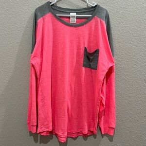 Victoria's Secret Pink Long Sleeve Shirt Size Large.